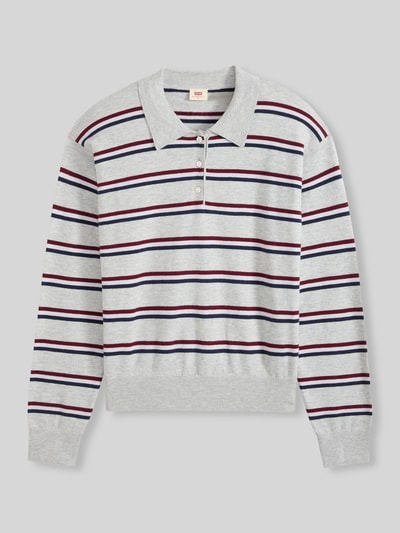 Levi's® Regular Fit Pullover aus Baumwoll-Mix Mittelgrau Melange 2