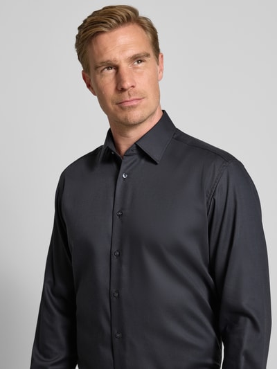 ETERNA Modern Fit Businesshemd mit Knopfleiste Anthrazit 3