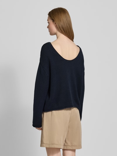 Marc O'Polo Comfort Fit Strickpullover aus reiner Baumwolle Marine 5