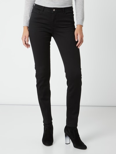 Christian Berg Woman Coloured Skinny Fit 5-Pocket-Jeans Black 3