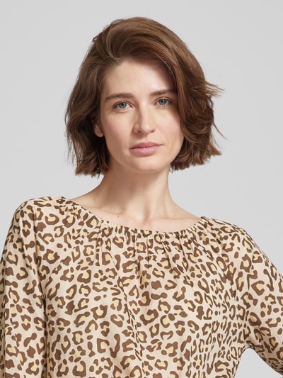 Montego Blusenshirt mit Animal-Print Beige 3