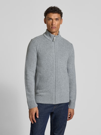 Brax Kurtka z dzianiny z zamkiem błyskawicznym model ‘JAKE’ Ciemnoszary 4