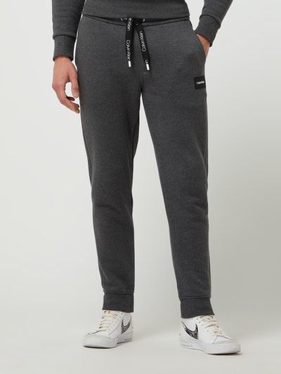 CK Calvin Klein Sweatbroek met logodetails  Middengrijs - 4