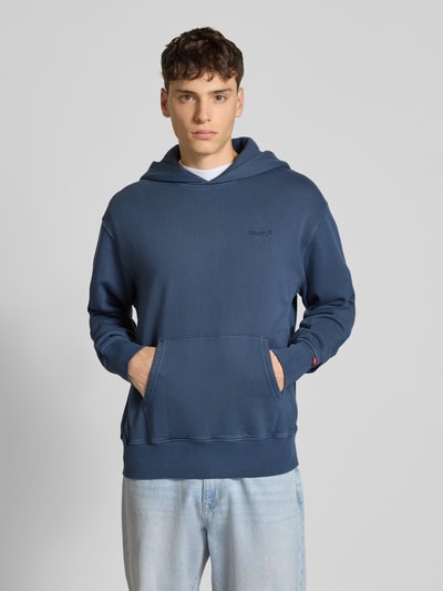 Levi's® Hoodie mit Känguru-Tasche und Label-Stitching Jeansblau 4