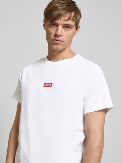 Levi's® Relaxed fit T-shirt met labelpatch, model 'BABY TAB' Wit - 3