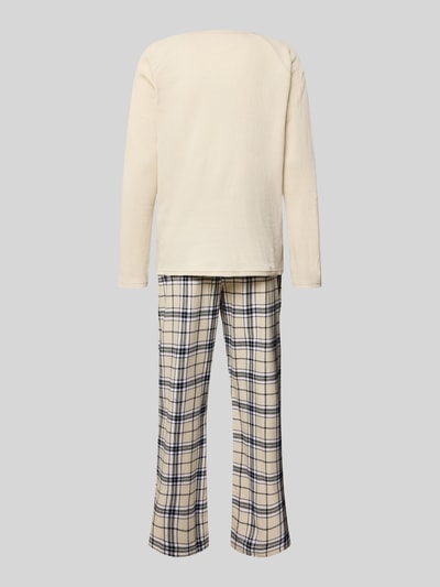 Tommy Hilfiger Regular Fit Pyjama-Set aus Baumwoll-Mix Offwhite 3