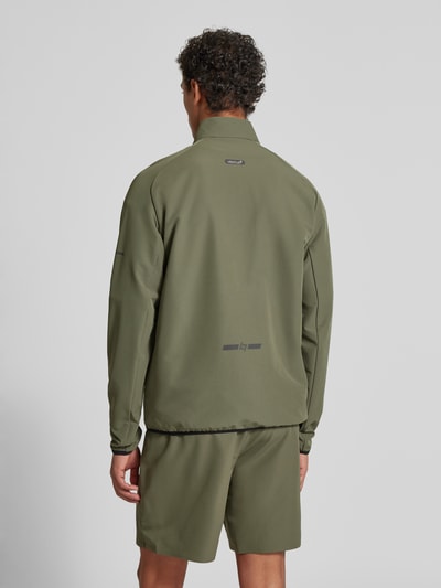 EA7 Emporio Armani Regular Fit Sweatjacke mit Logo-Print Modell 'Ventus' Schlamm 5