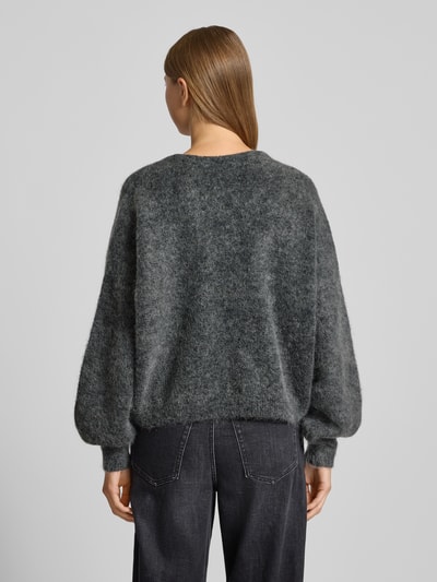 Gestuz Strickjacke mit Knopfleiste Modell 'debbie' Anthrazit 5