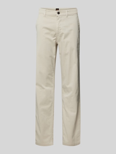 BOSS Orange Regular Fit Chino mit Gürtelschlaufen Beige 2