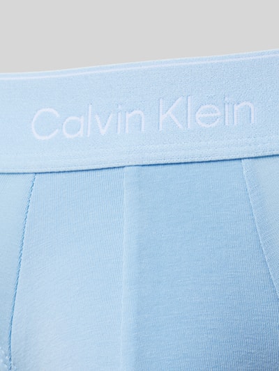 Calvin Klein Underwear Slipy z elastycznym pasem z logo w zestawie 3 szt. Niebieski 2