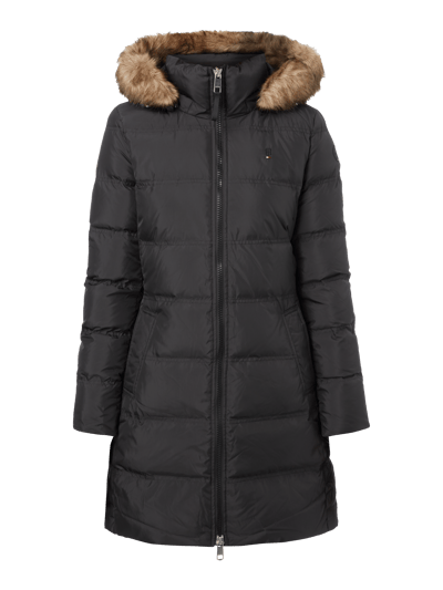 Tommy Hilfiger Daunenmantel mit abnehmbarer Kapuze (black) online 