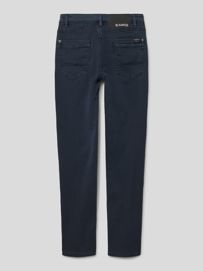 Garcia Slim fit jeans met labelpatch Marineblauw - 3