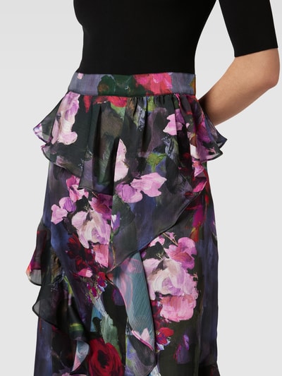 Ted Baker Midi-jurk in two-tone-stijl, model 'ROWANA' Zwart - 3