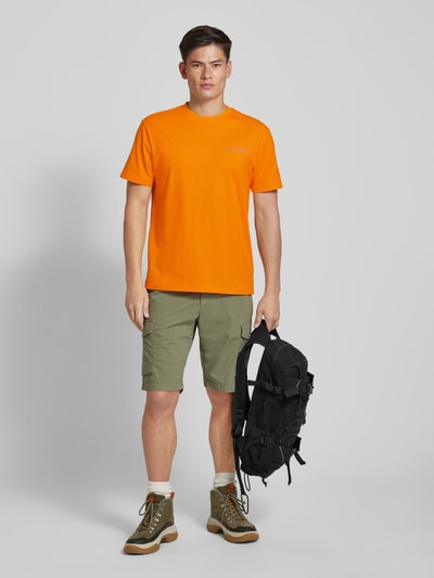 Napapijri Oversized T-Shirt mit Label-Print Orange 1