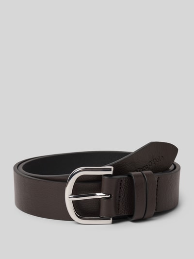 Marc O'Polo Pasek z naturalnej skóry bydlęcej Ciemnobrązowy 1