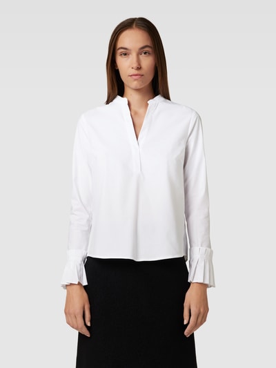 MORE & MORE Bluse mit Tunikakragen Weiss 4