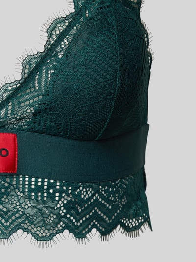 HUGO BH mit Spitzenbesatz Modell 'TRIANGLE RL LACE' Dunkelgruen 2