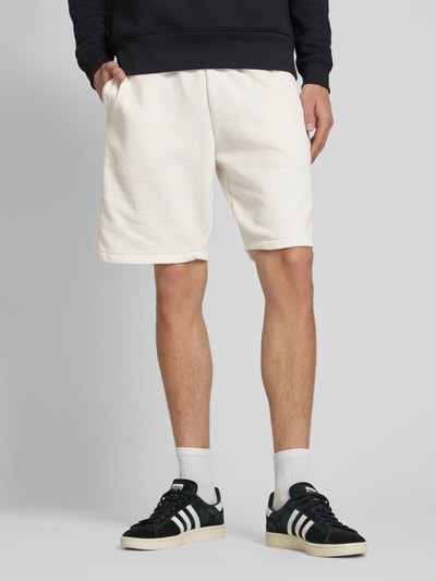 Dickies Regular fit sweatshorts met tunnelkoord, model 'MAPLETON' Ecru - 4