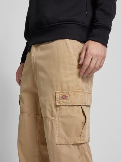 Dickies Cargobroek met knoop- en ritssluiting, model 'JOHNSON' Zand - 3