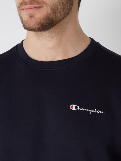 CHAMPION Sweatshirt mit Logo-Stickerei  Dunkelblau 3