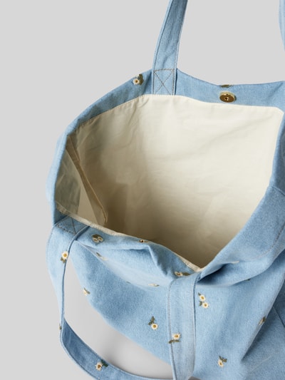 WOUF Tote bag in denimlook, model 'Ines' Jeansblauw - 5