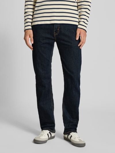 Levi's® Jeansy o kroju regular fit z wpuszczanymi kieszeniami model ‘505™’ Granatowy 4
