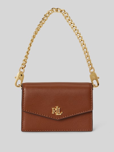 Lauren Ralph Lauren Portemonnee van echt leer met afneembare draagketting Cognac - 1