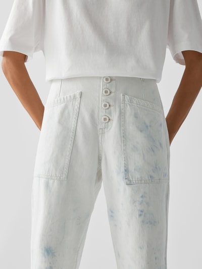 Pistola High Waist Relaxed Fit Jeans Weiß 3