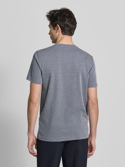 Christian Berg Men T-shirt z okrągłym dekoltem i Brustaszą Jeansowy niebieski 5