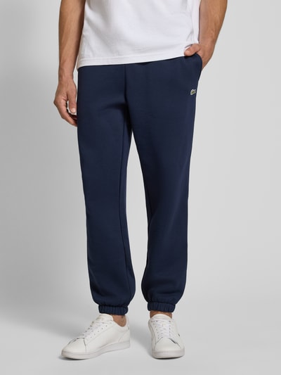 Lacoste Regular Fit Sweathose aus Baumwoll-Mix Dunkelblau 4