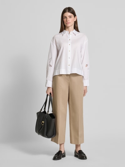 Tommy Hilfiger Weite Hose aus Baumwoll-Lyocell-Mix Beige 1