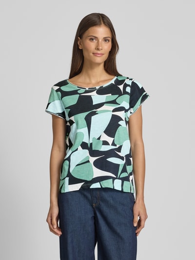 Tom Tailor Regular Fit T-Shirt aus reiner Baumwolle Marine 4
