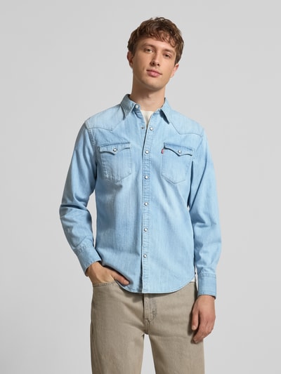 Levi's® Regular Fit Jeanshemd aus reiner Baumwolle Modell 'BARSTOW' Jeansblau 4
