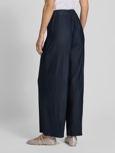 Samsøe Samsøe Spodnie materiałowe z elastycznym pasem model ‘UMA’ Granatowy 5