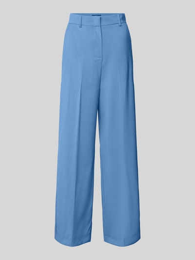 Productfoto, Regular Fit Bundfaltenhose aus reiner Schurwolle Modell 'VISIVO' van Weekend Max Mara, uni blauw, wol, persvouwen, steekzakken.