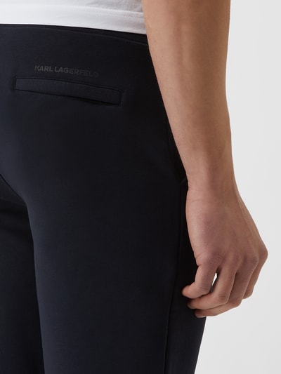 Karl Lagerfeld Sweatshorts met logo  Donkerblauw - 3