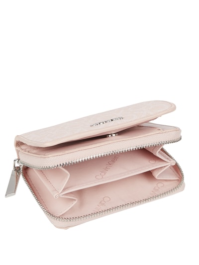 CK Calvin Klein Portemonnaie mit Logo-Muster  Rose 4