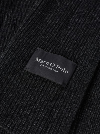 Marc O'Polo Mütze und Schal im Set aus Schurwoll-Mix Anthrazit 2