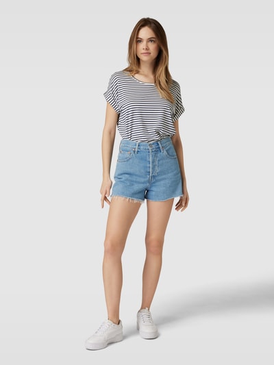 ONLY T-Shirt mit Streifenmuster Modell 'MOSTER' Offwhite 1