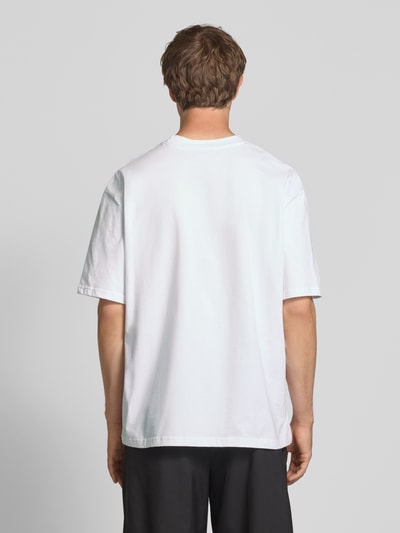 Pegador Oversized T-shirt met labelstitching Wit - 5