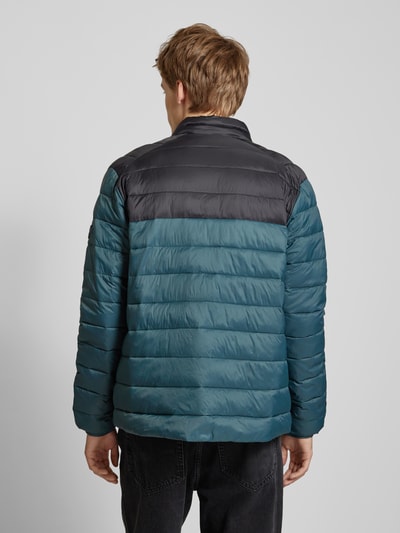 Jack & Jones Steppjacke mit Stehkragen Modell 'SPRINT' Petrol 5