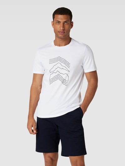 Armedangels T-Shirt mit Label-Print Modell 'JAAMES' Weiss 4