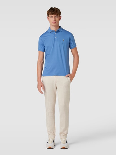 Polo Ralph Lauren Slim Fit Poloshirt mit Logo-Stitching Ocean 1