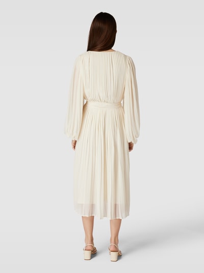 Princess Goes Hollywood Midi-jurk met plissévouwen Offwhite - 5