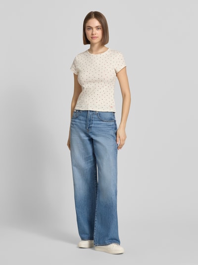 Levi's® regular fit T-shirt van katoenmix model 'DRY GOODS TEE' Ecru - 1
