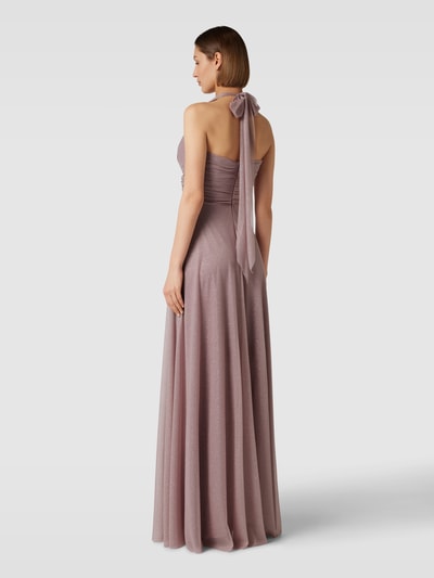 TROYDEN COLLECTION Avondjurk met halter Mauve  - 5