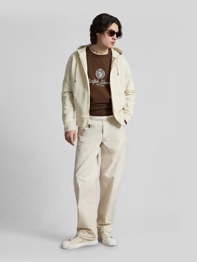 Polo Ralph Lauren Bluza rozpinana o kroju regular fit z mieszanki bawełny Piaskowy 1