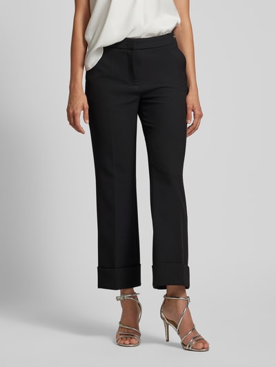 Cambio Straight leg stoffen broek in verkorte pasvorm, model 'FRANCE' Zwart - 4