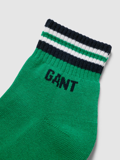 GANT Socken mit Kontraststreifen Modell 'ANKLE SPORT SOCKS' Gruen 2