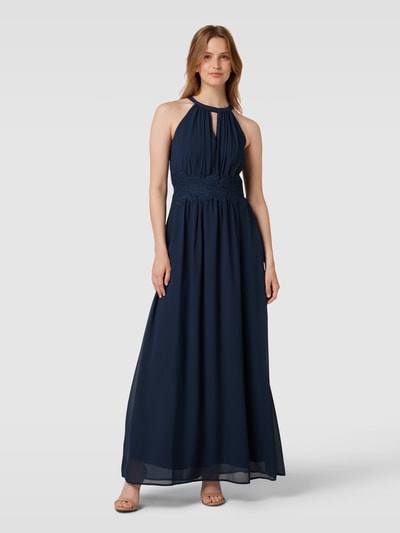 Vila Sukienka wieczorowa z wycięciem w kształcie łezki model ‘MILINA’ Ciemnoniebieski 4